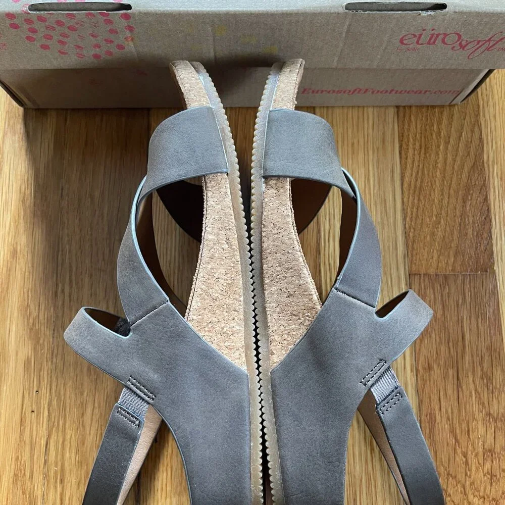 Eurosoft Gianetta Sandals Womens Mocha Size 8 - Picture 4 of 5